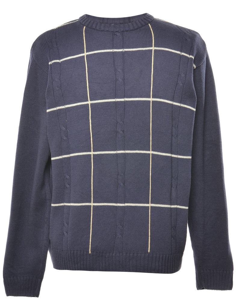 Bill Blass Checked Jumper - M