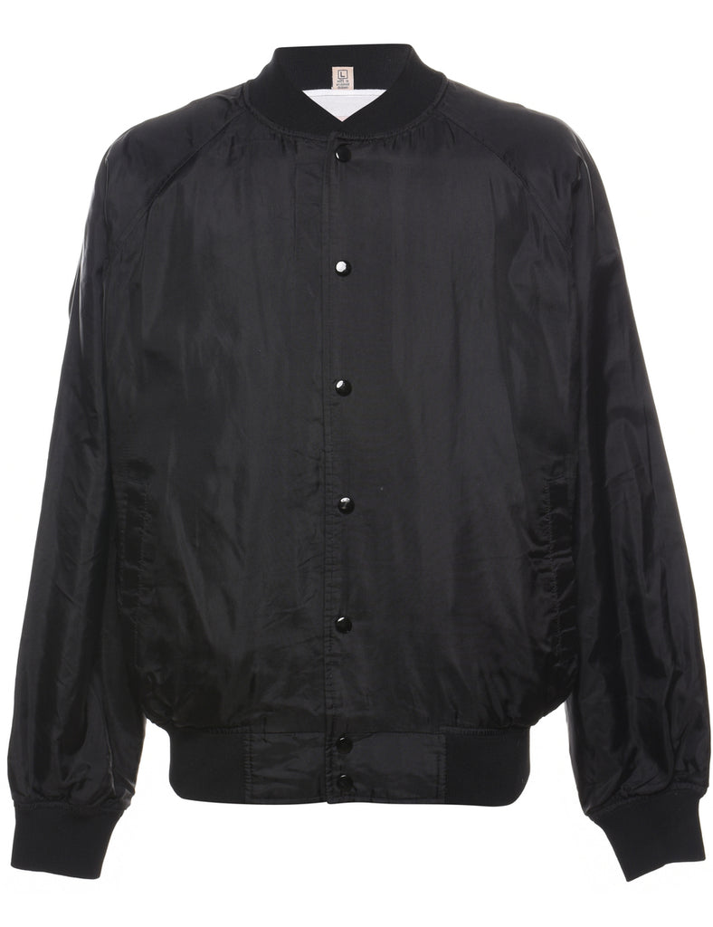 Black Bomber Jacket - L