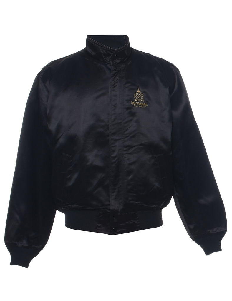 Black Bomber Jacket - L