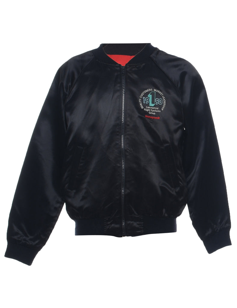 Black Bomber Jacket - M