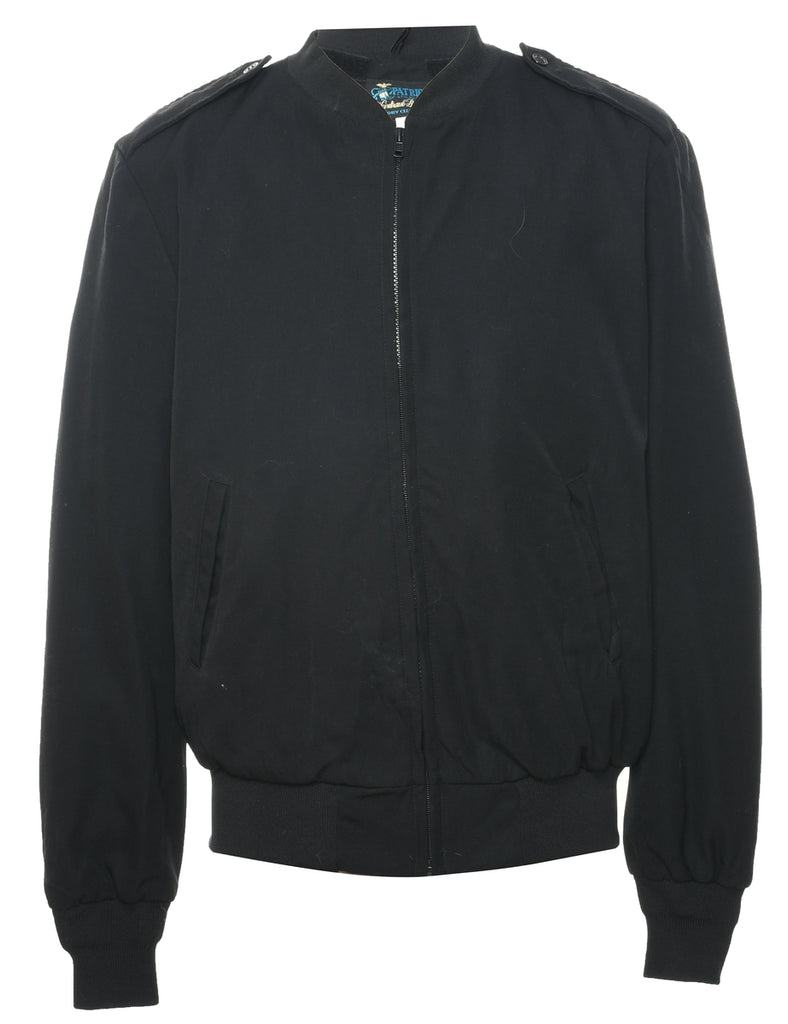 Black Bomber Jacket - L