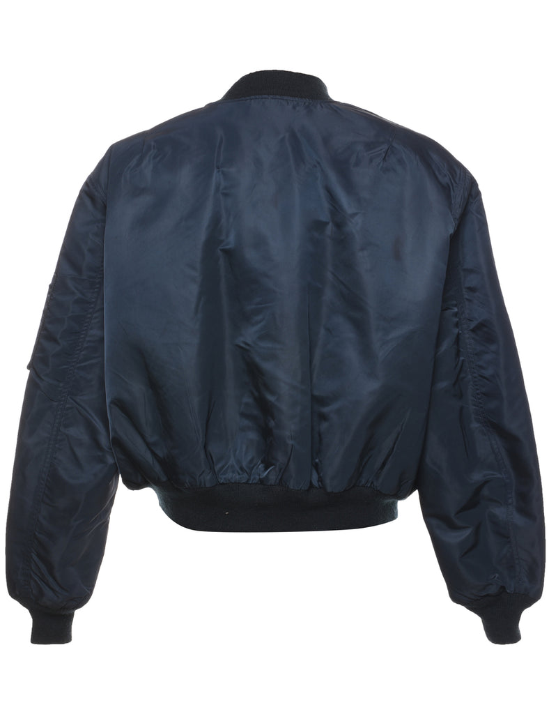 Black Bomber Jacket - L