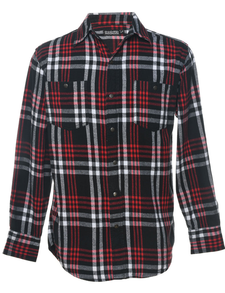 Black Checked Shirt - S