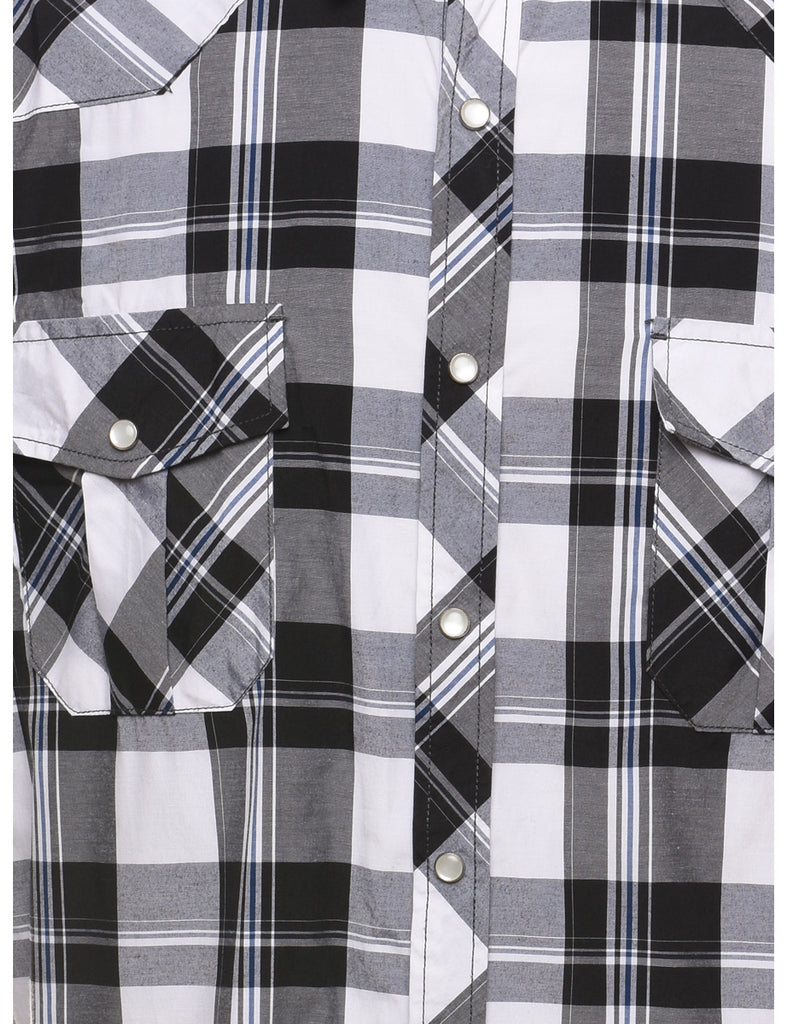 Black Checked Shirt - XL