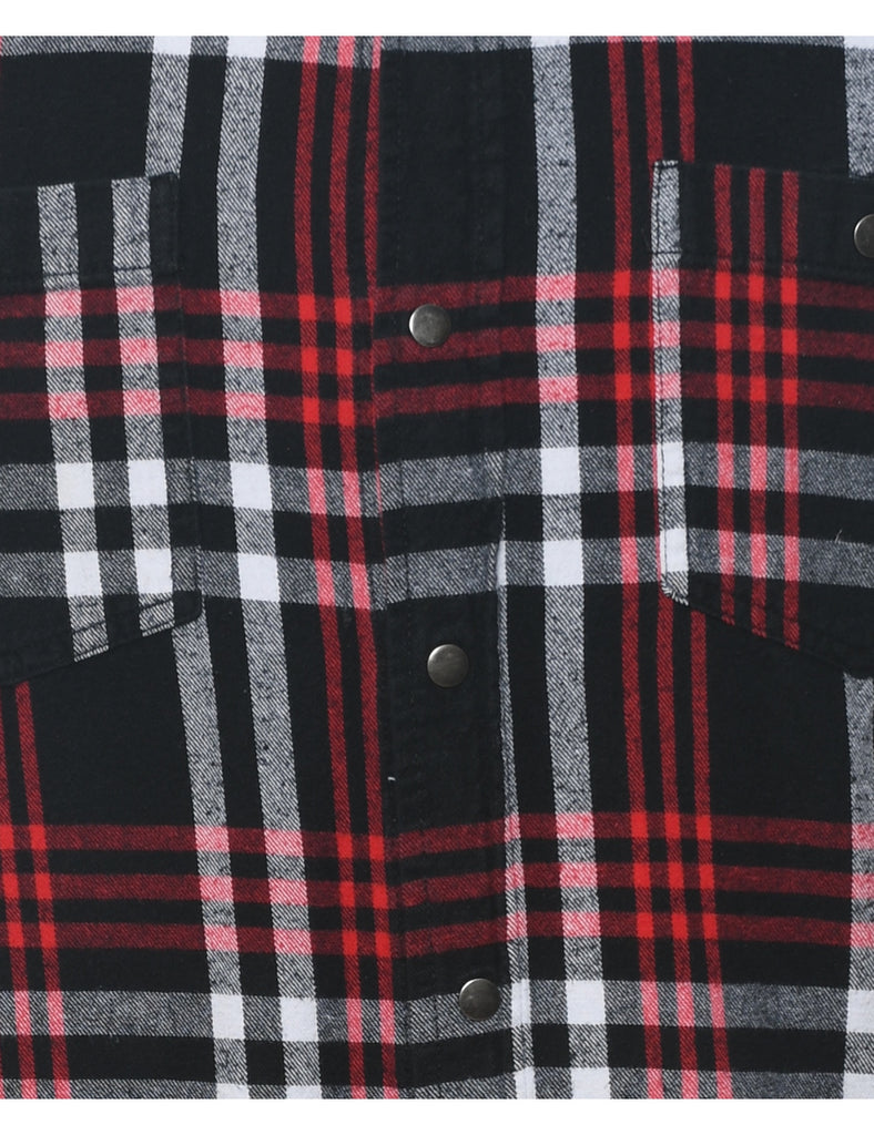 Black Checked Shirt - S