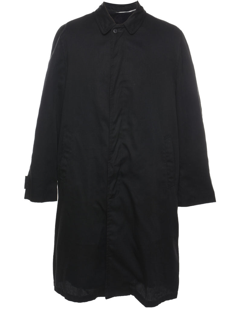 Black Classic Trench Coat - L