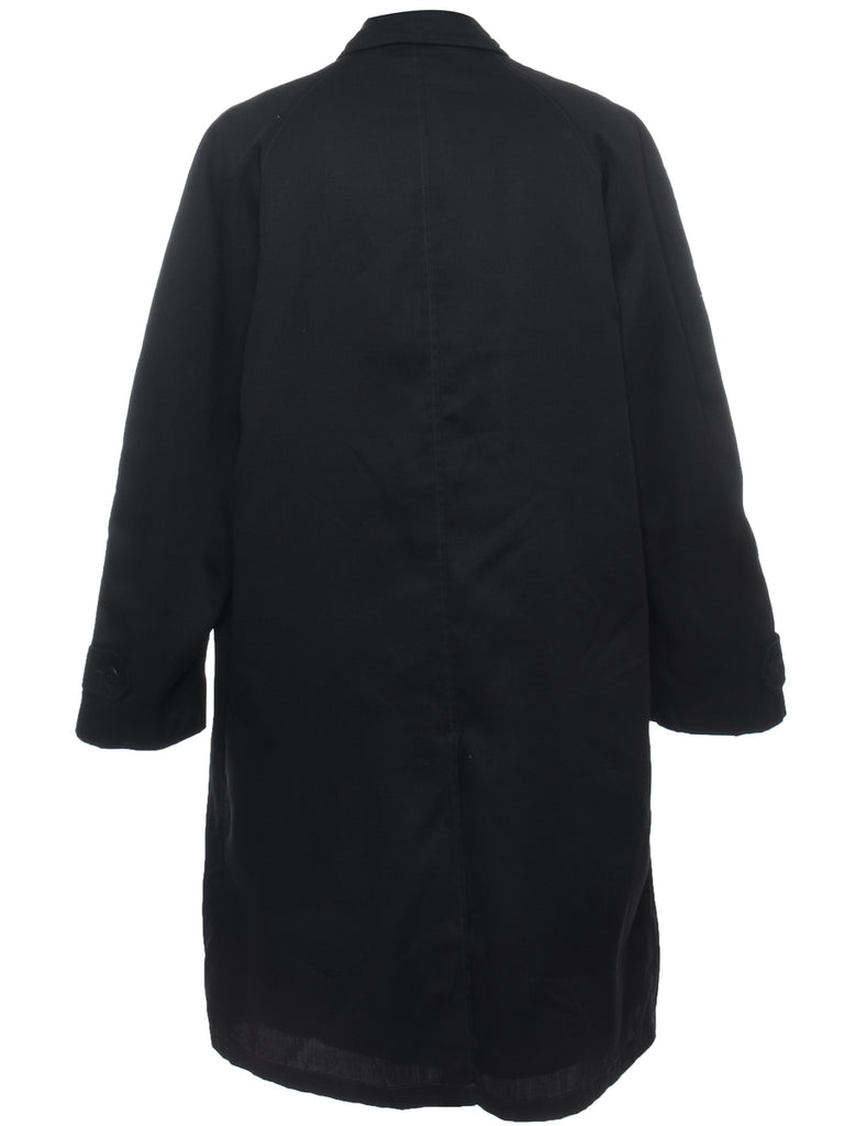 Black Classic Trench Coat - L