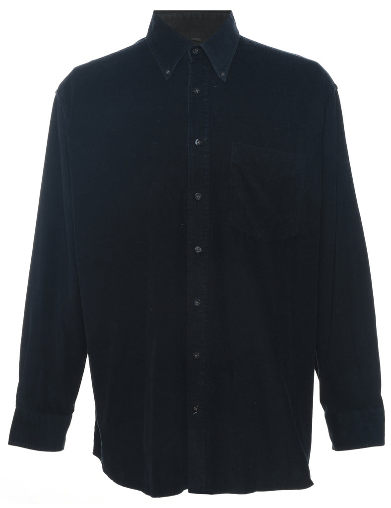 Black Corduroy Shirt - L