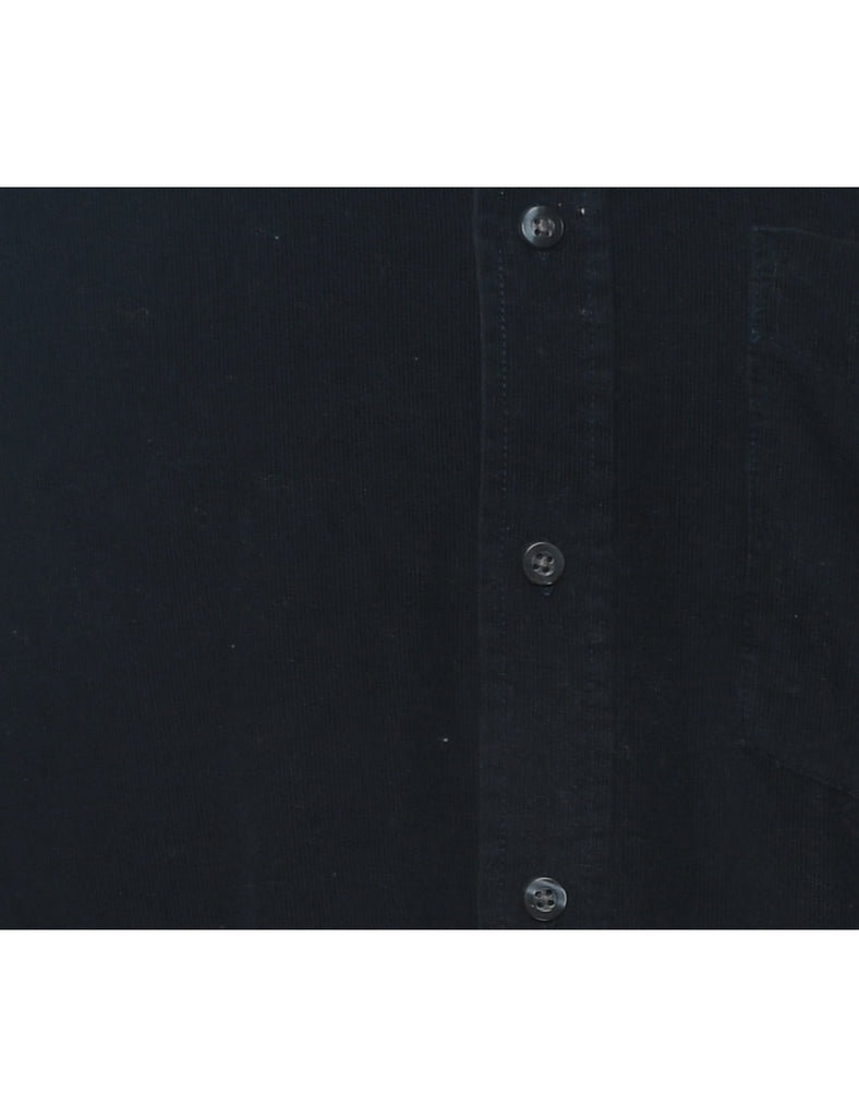 Black Corduroy Shirt - L