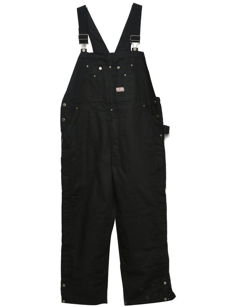 Black Dungaree - L
