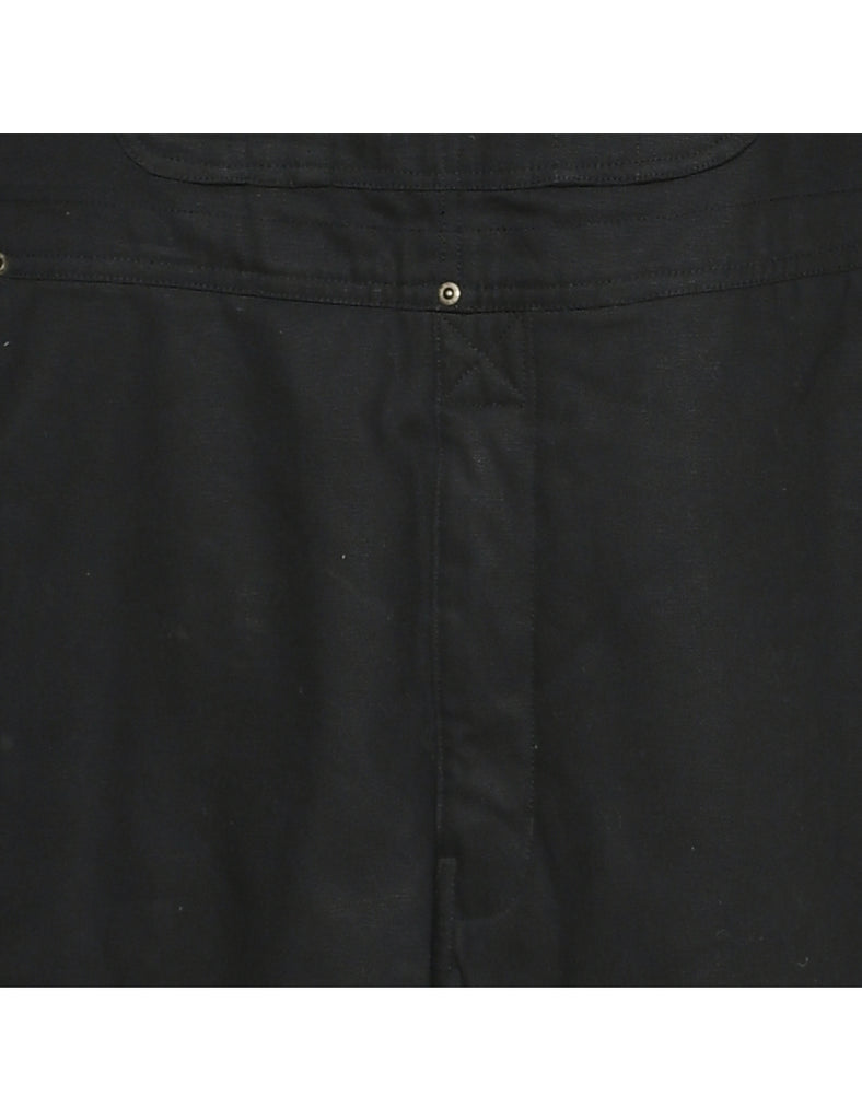 Black Dungaree - L