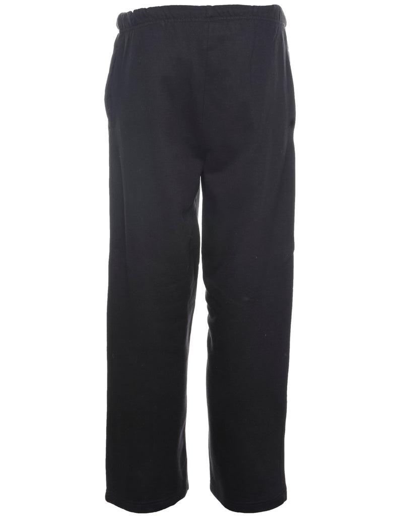 Black Embroidered Jogging Bottoms - W27 L28