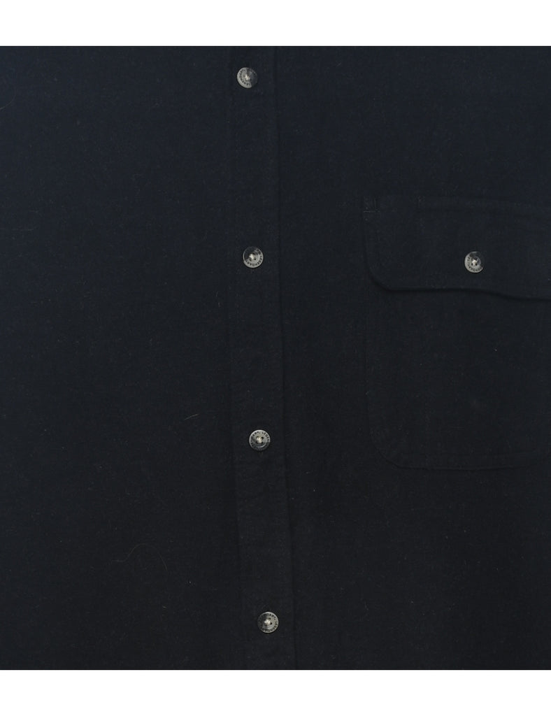 Black Flannel Shirt - L