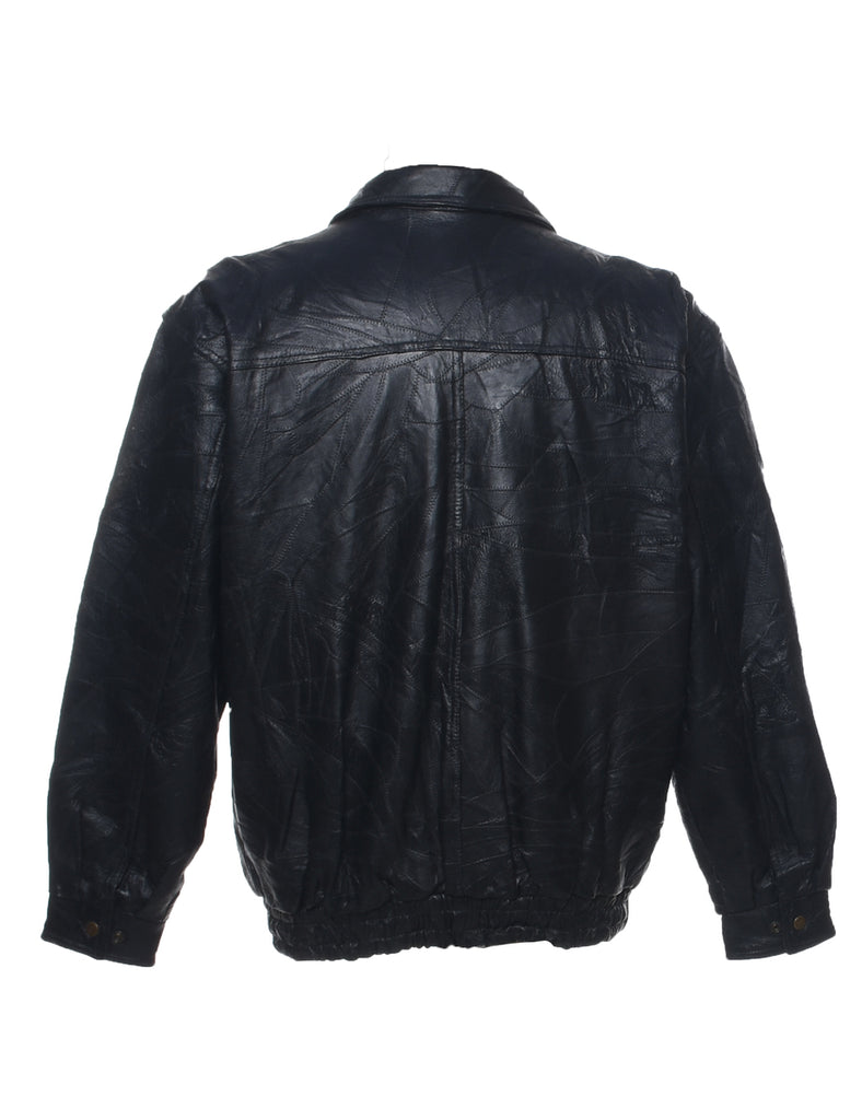 Black Leather Jacket - L