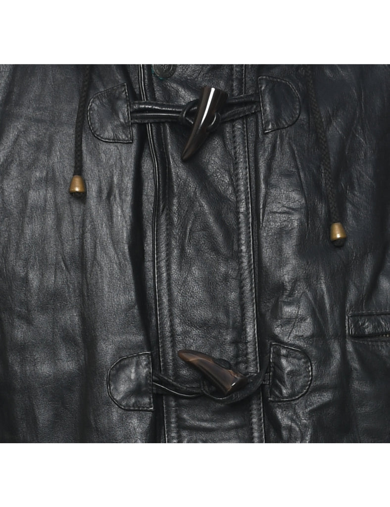 Black Leather Jacket - M