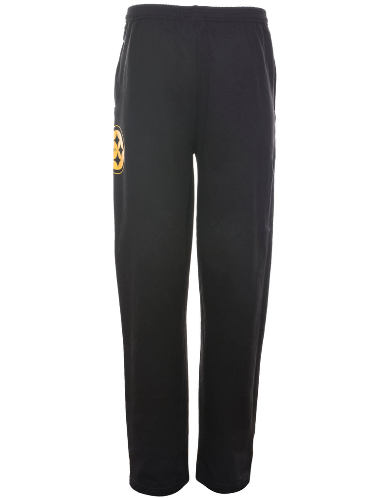 Black NFL Steelers Jogging Bottoms - W33 L32