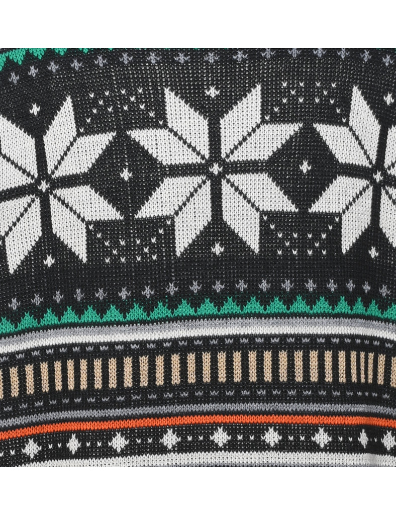 Black Nordic Jumper - XL