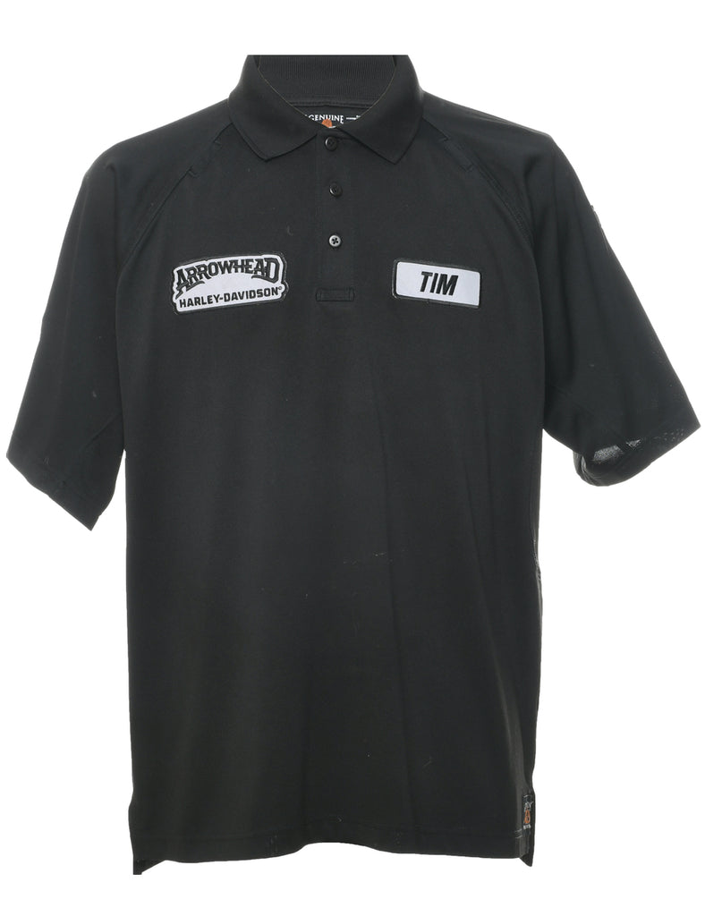 Black Polo Shirt - L