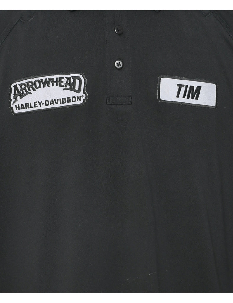 Black Polo Shirt - L