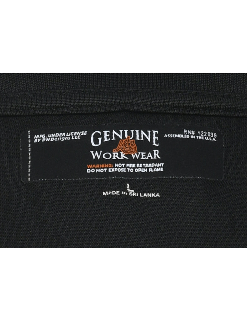 Black Polo Shirt - L