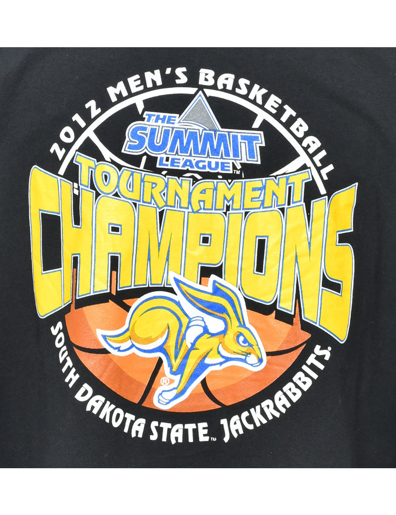 Black Printed T-shirt - L