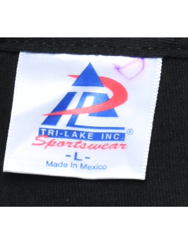 Black Printed T-shirt - L