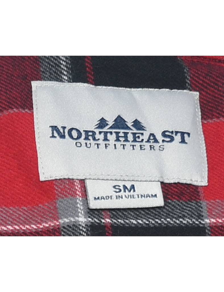 Black & Red 1990s Flannel Shirt - S