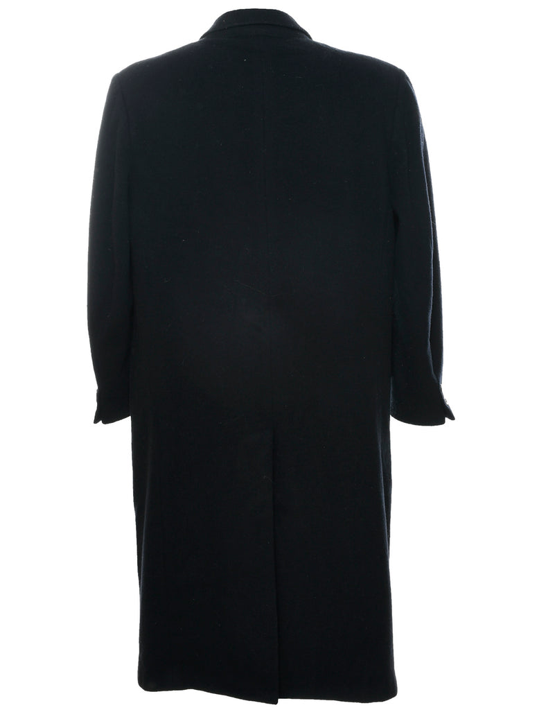 Black Wool Coat - XL