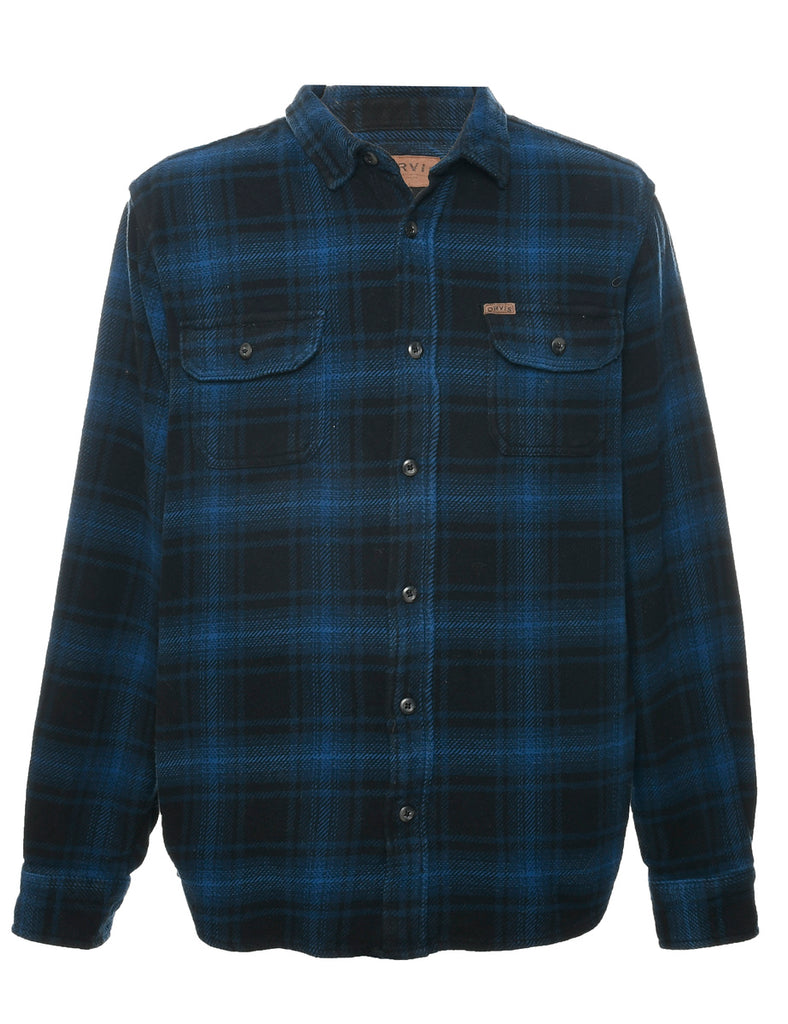 Blue Checked Shirt - L