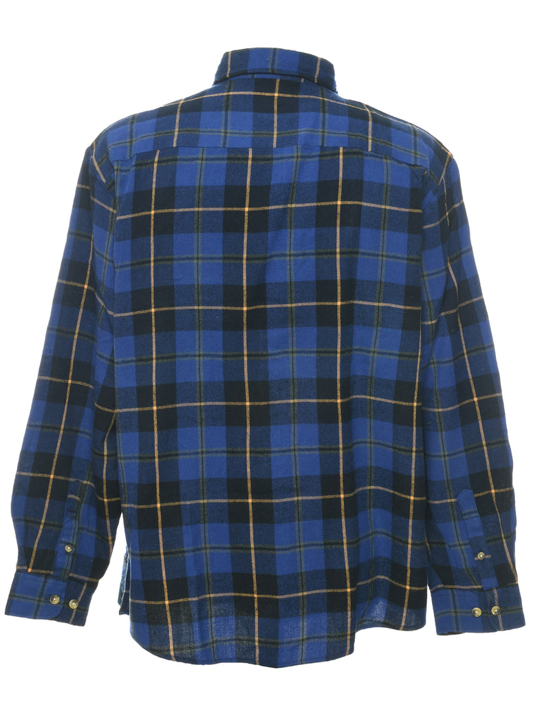 Blue Checked Shirt - XL