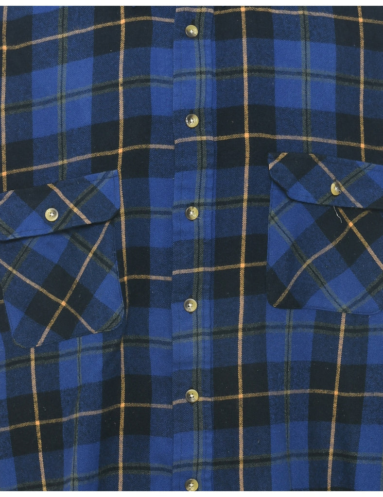 Blue Checked Shirt - XL