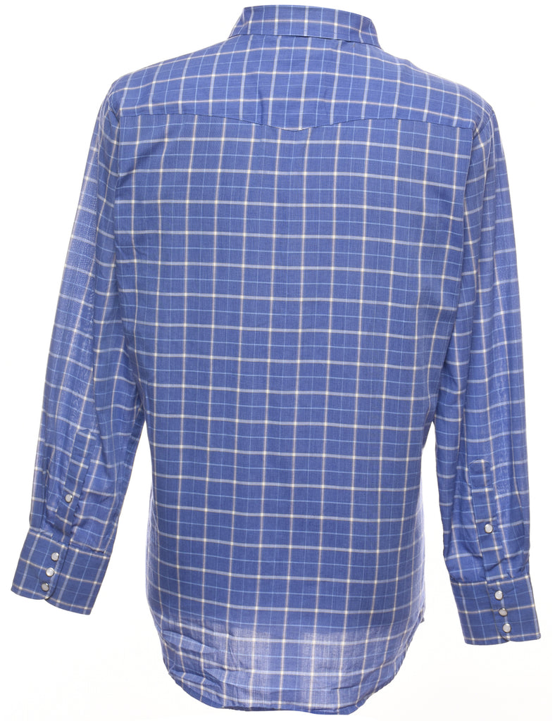 Blue Classic Checked Shirt - M