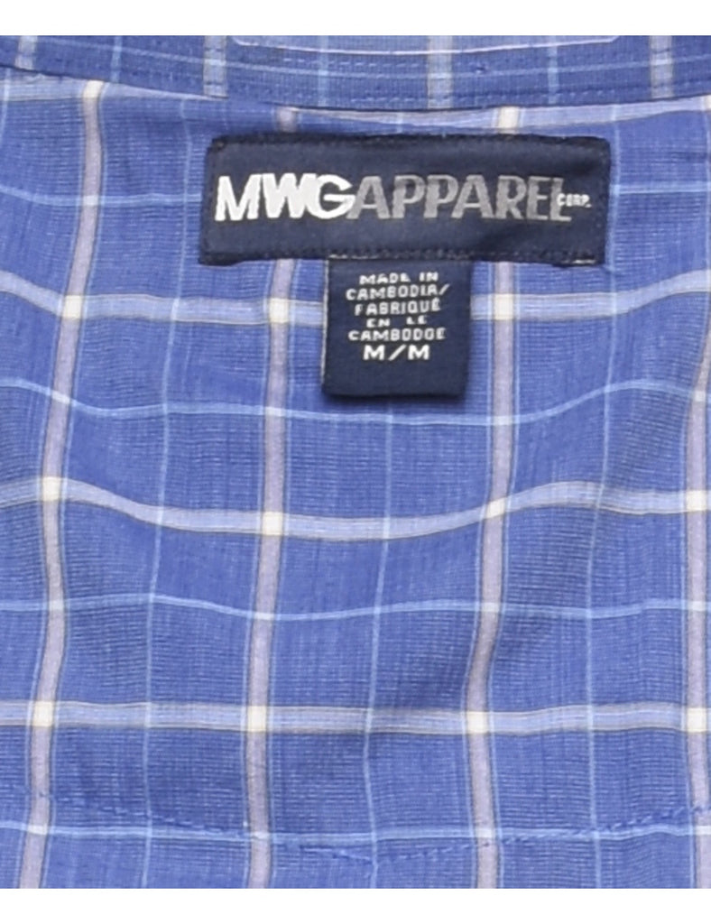 Blue Classic Checked Shirt - M