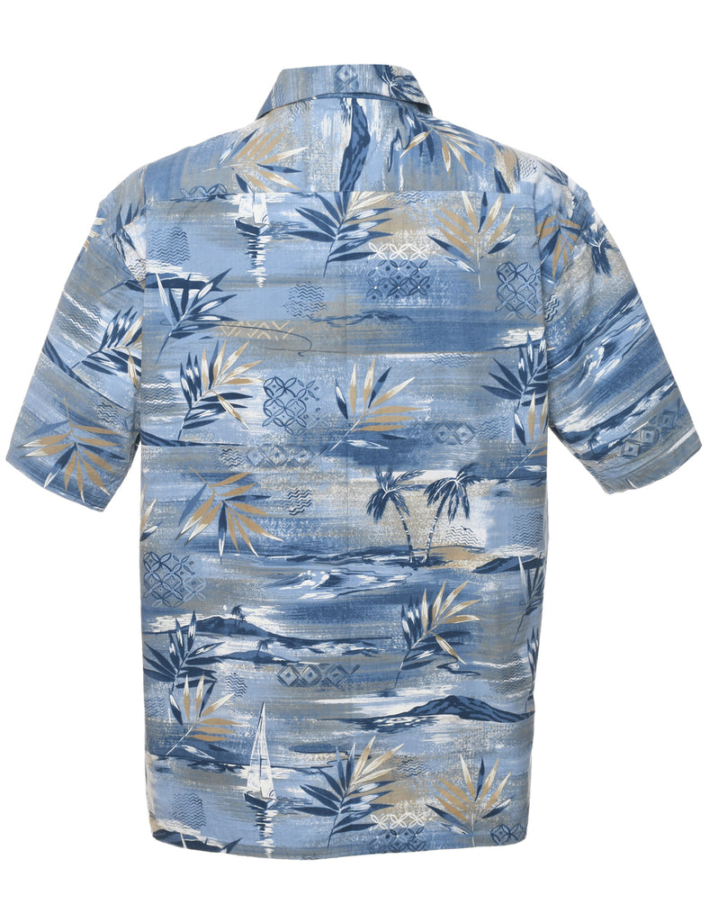 Blue Hawaiian Shirt - L