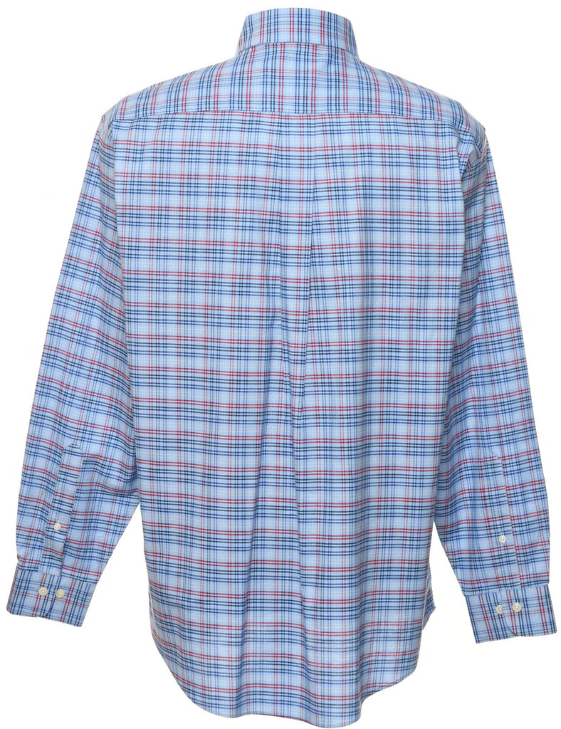 Brooks Brothers Checked Light Blue Shirt - M