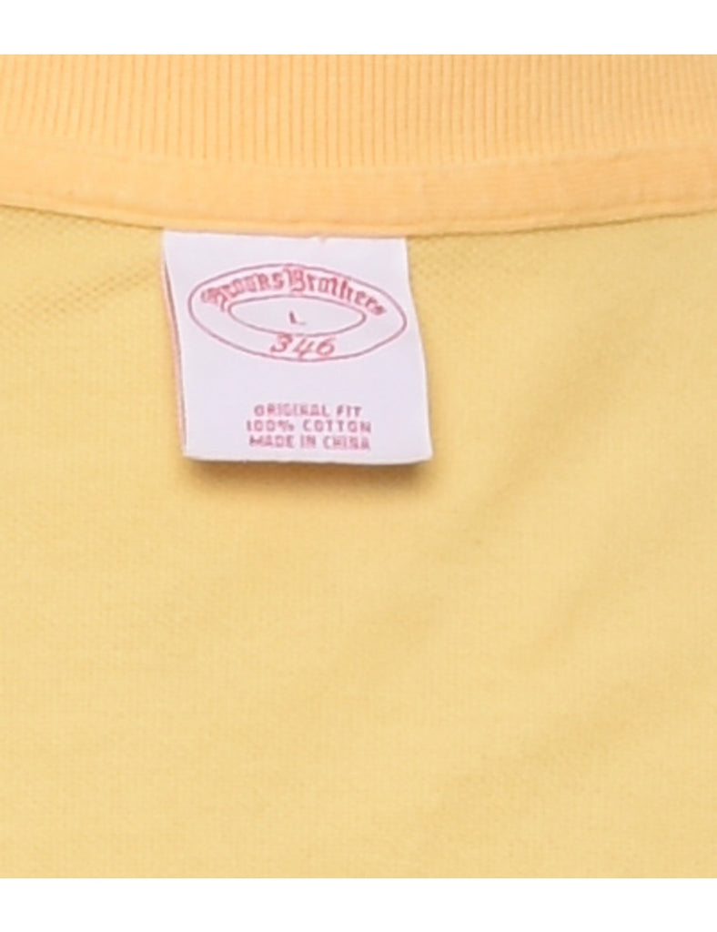 Brooks Brothers Yellow Polo Shirt - L