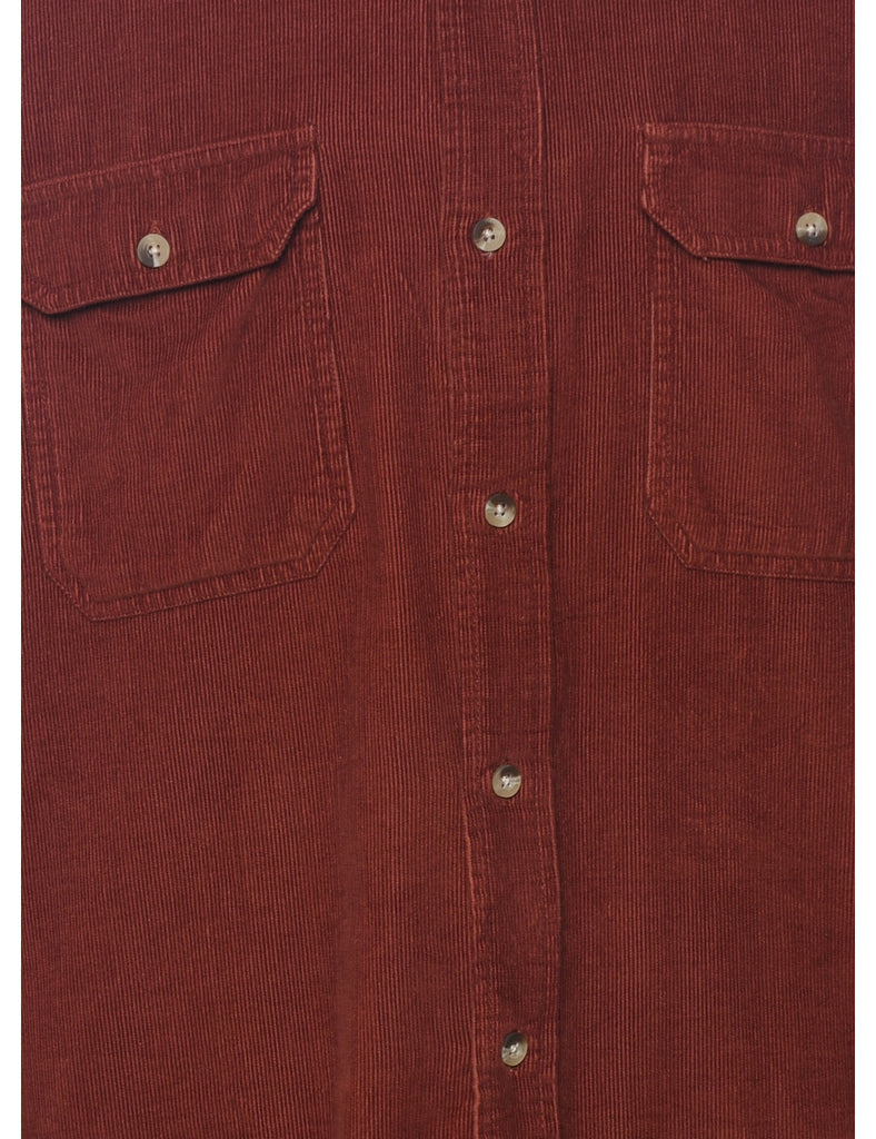 Brown Corduroy Shirt - L