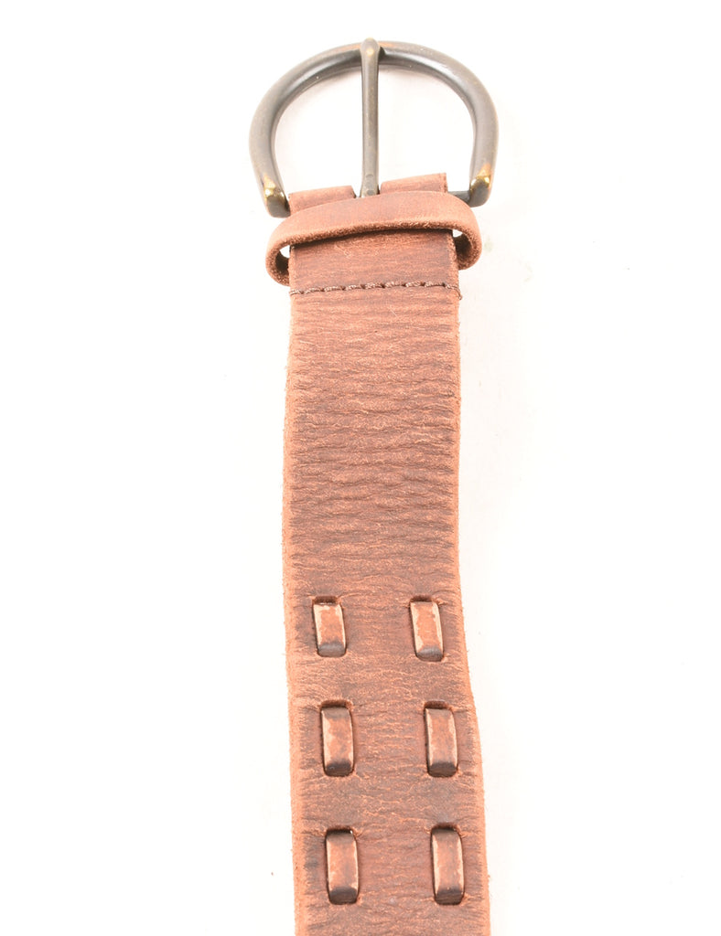 Brown Leather Smart Belt - M