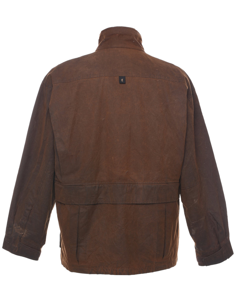 Brown Wax Jacket - L