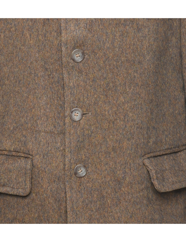 Brown Wool Coat - M