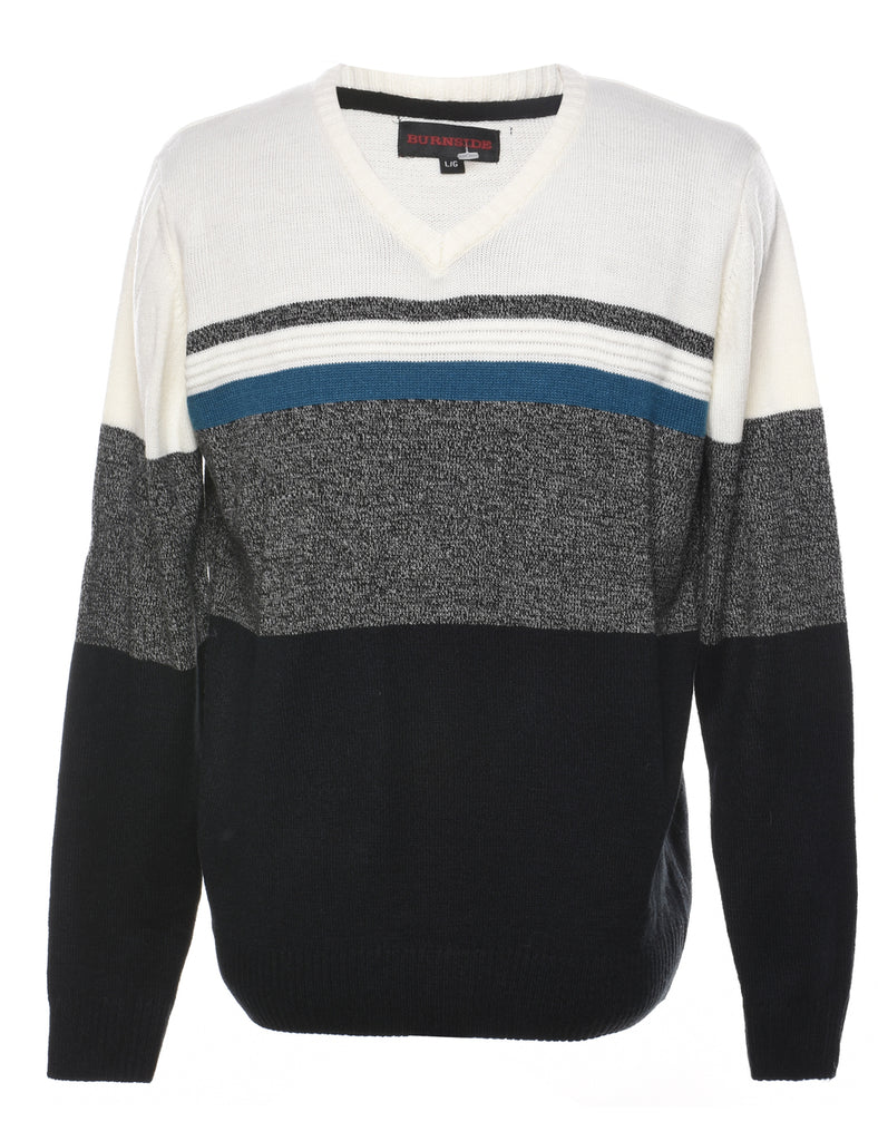 Burnside Striped Jumper - L