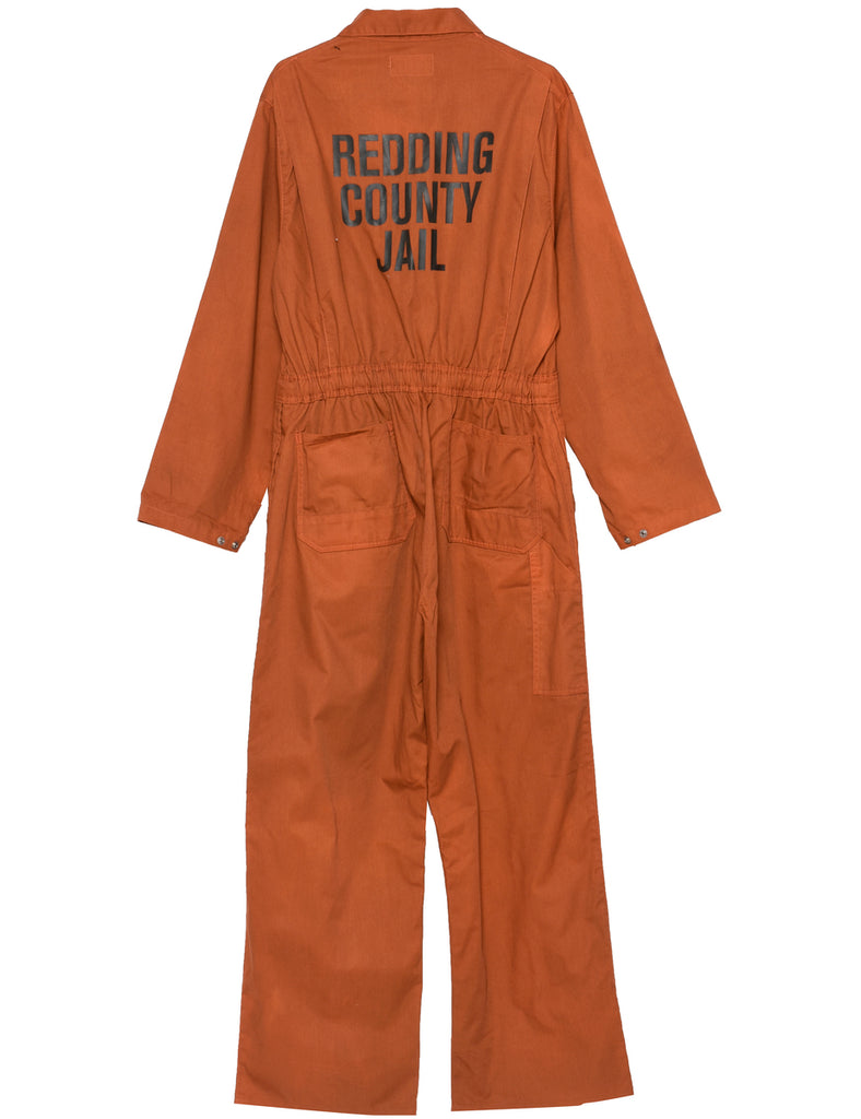 Burnt Orange Boiler Suit - L