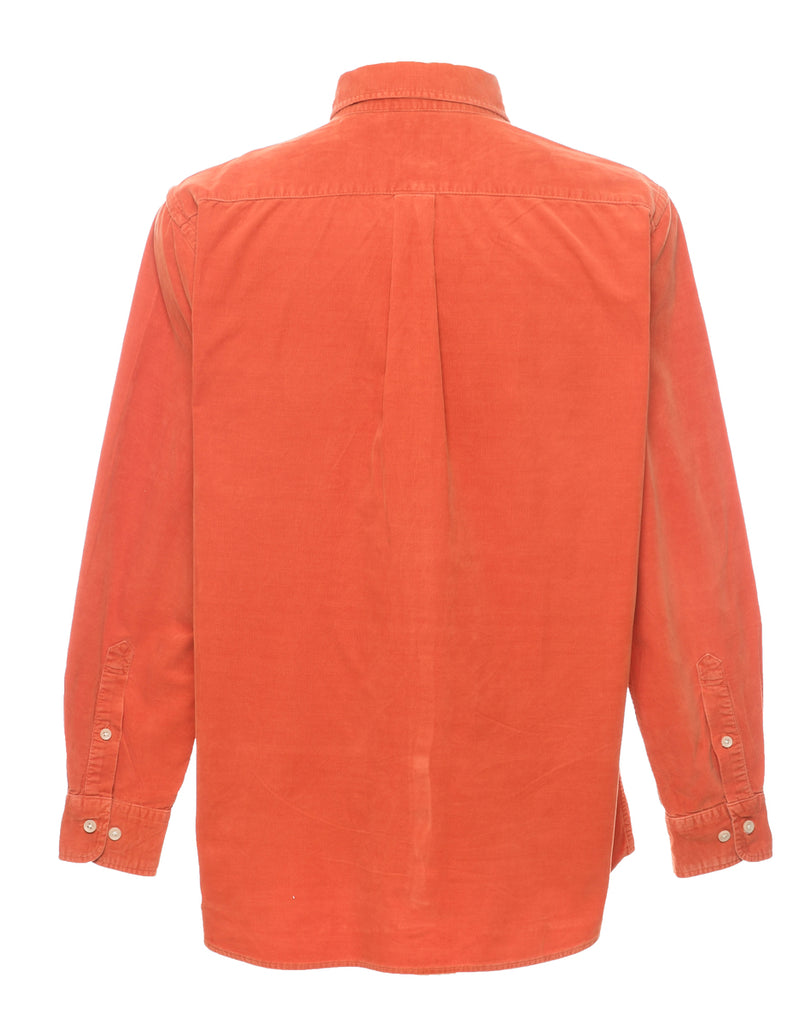 Burnt Orange Corduroy Shirt - XL