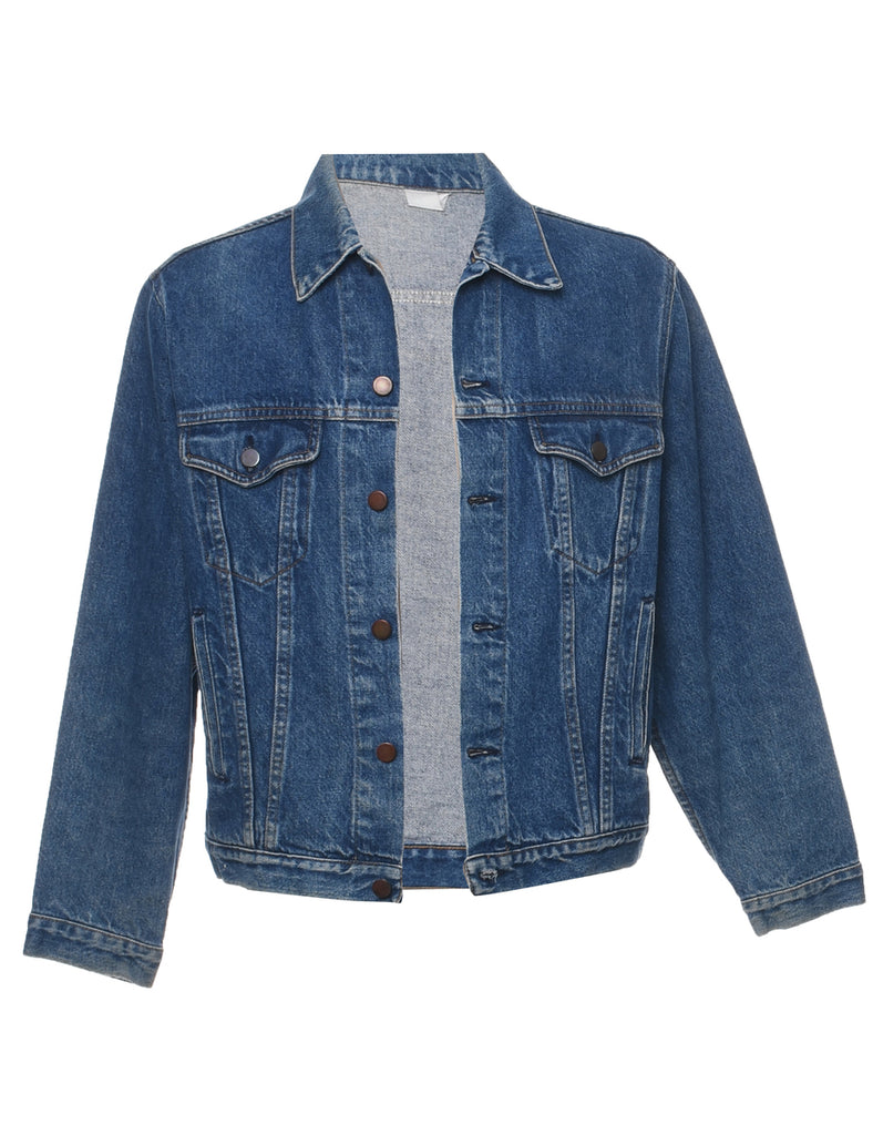 Button Front Denim Jacket - M