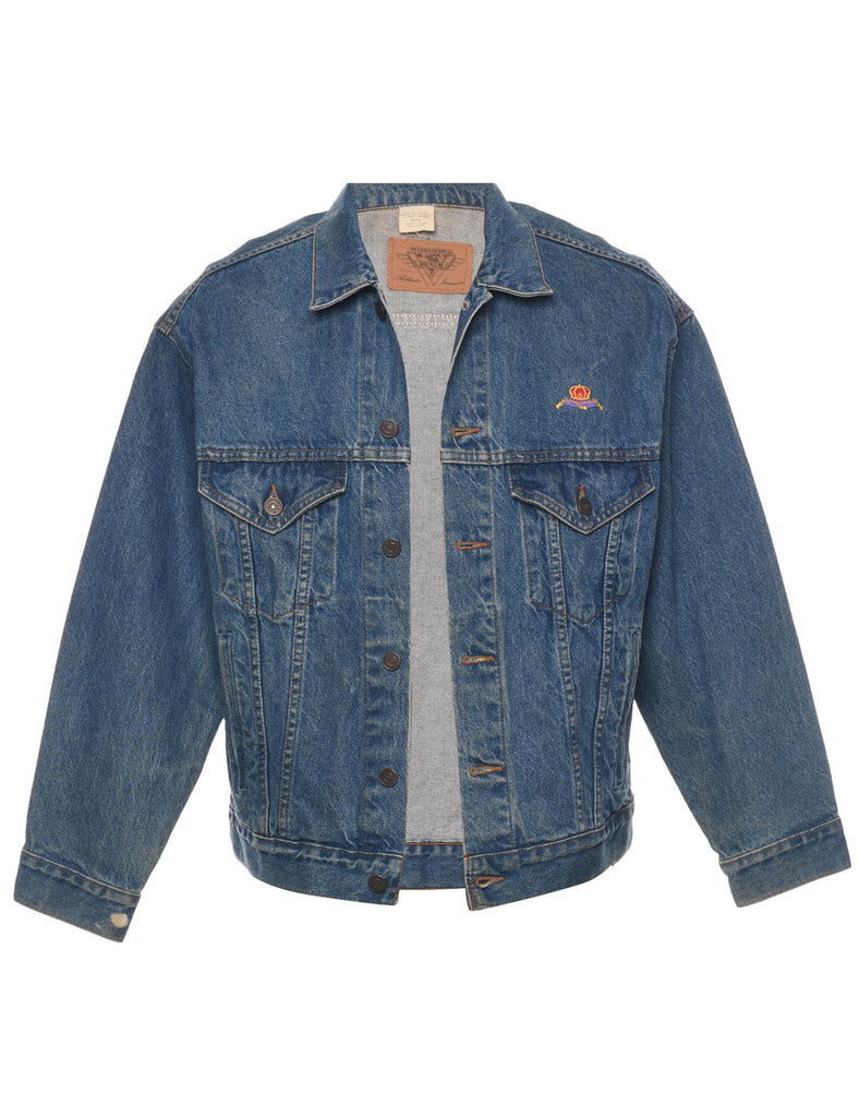 Button Front Denim Jacket - M