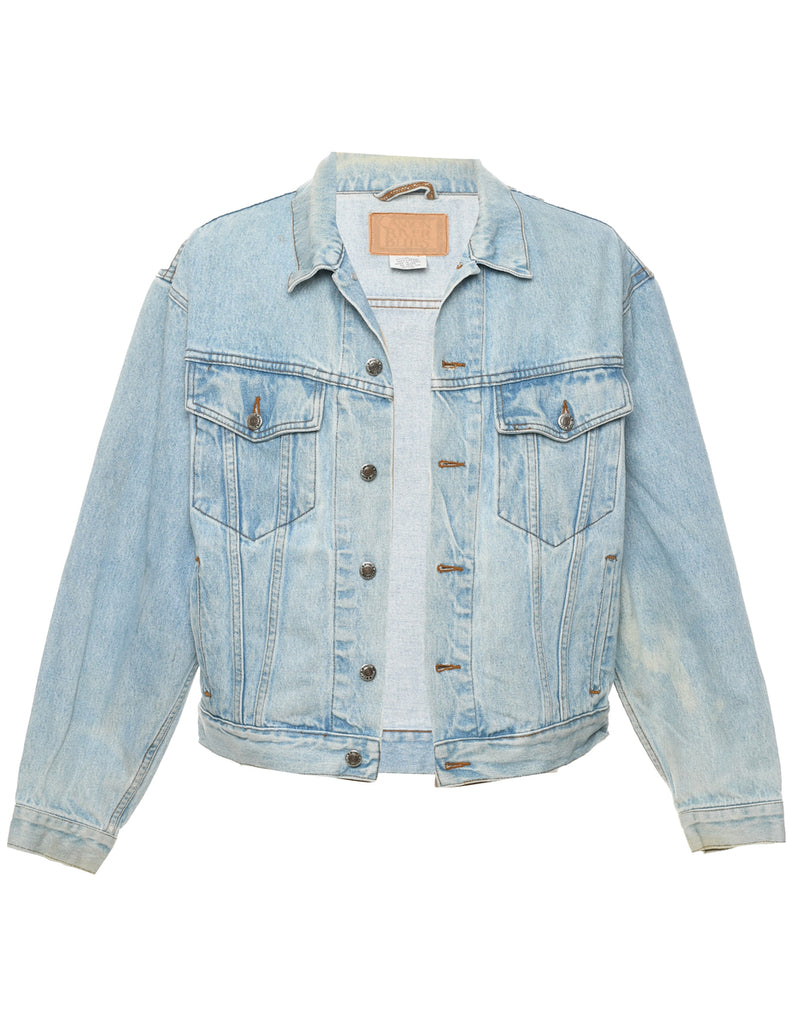 Button Front Denim Jacket - M