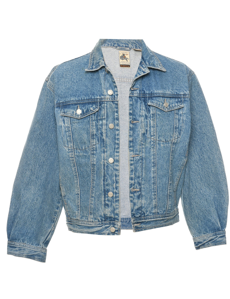 Button Front Denim Jacket - M