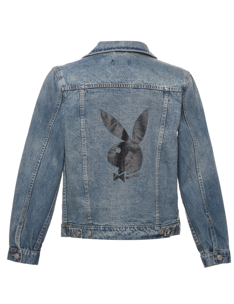 Button Front Denim Jacket - S