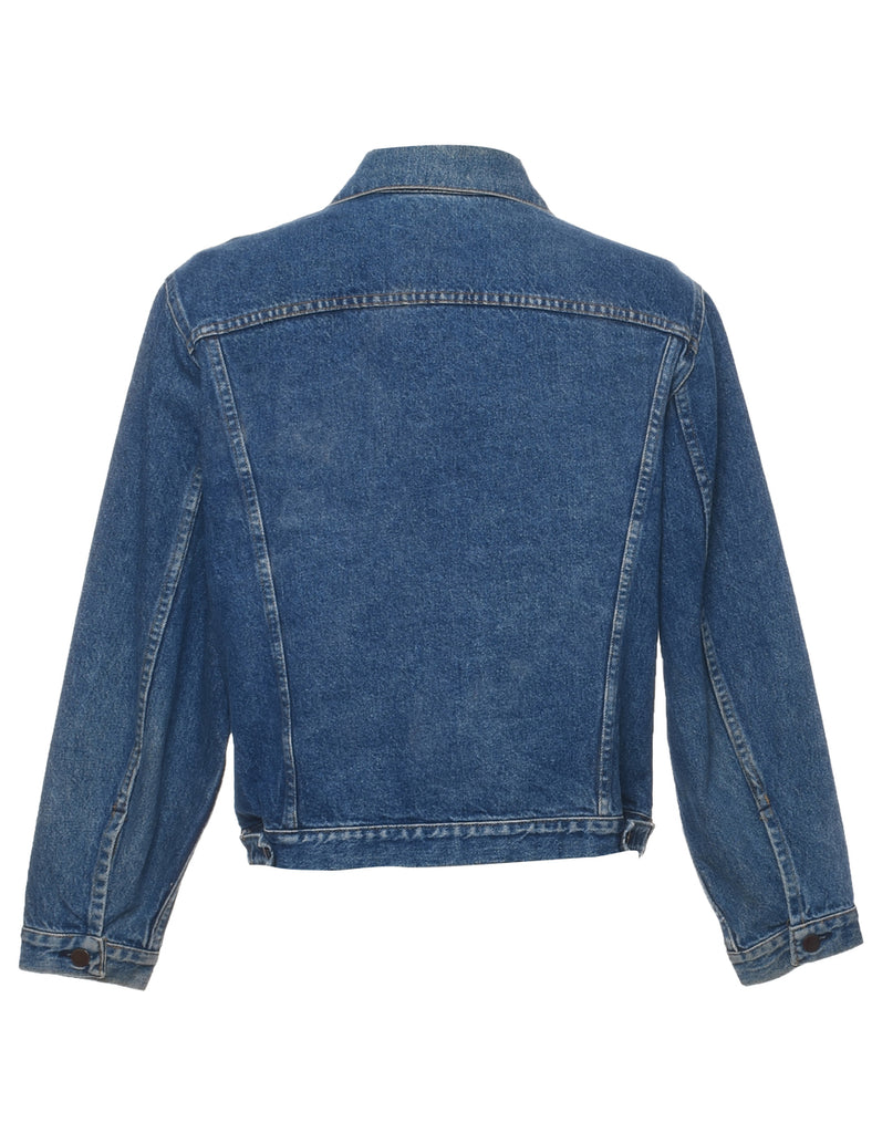 Button Front Denim Jacket - M