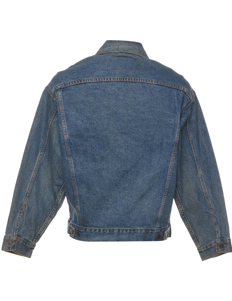 Button Front Denim Jacket - M